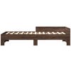 vidaXL Cadre de lit sans matelas ch&ecirc;ne marron 100x200 cm