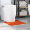 vidaXL Tapis de bain antid&eacute;rapant avec d&eacute;coupe pour toilette Orange