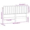 vidaXL T&ecirc;te de lit capitonn&eacute;e Marron et Taupe 150 cm Pin massif