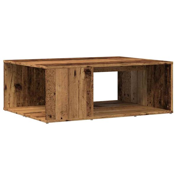 vidaXL Table basse vieux bois 90x67x33 cm bois d'ing&eacute;nierie