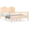 vidaXL Cadre de lit sans matelas 140x200 cm bois massif
