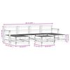 vidaXL Salon de jardin 7 pcs bois massif douglas
