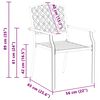 vidaXL Chaise de jardin 2 pcs Anthracite 56 x 65 x 89 cm Acier