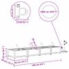 vidaXL Cache-pot de jardin 4 pcs Blanc Acier