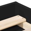 vidaXL Cadre de lit sans matelas noir 160x200 cm