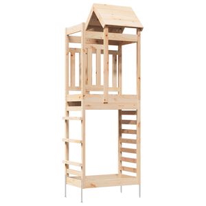 vidaXL Tour de jeu Marron 52,5 x 85 x 238 cm Pin massif