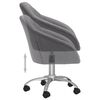 vidaXL Chaises pivotantes &agrave; manger lot de 4 gris clair tissu
