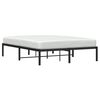 vidaXL Cadre de lit m&eacute;tal sans matelas noir 140x190 cm
