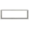 vidaXL &Eacute;tag&egrave;res cube murales 4 pcs gris b&eacute;ton bois d'ing&eacute;nierie