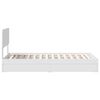 vidaXL Lit de Rangement Blanc 90 x 200 cm Bois d'ing&eacute;nierie