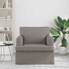 vidaXL Canap&eacute; 60cm Taupe M&eacute;tал