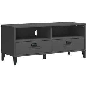 vidaXL Meuble TV VIKEN gris anthracite bois de pin solide