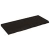 vidaXL Dessus de table marron fonc&eacute; bois ch&ecirc;ne massif trait&eacute;