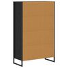 vidaXL Biblioth&egrave;que Ch&ecirc;ne noir 99,5 x 30 x 108,5 cm Bois d'ing&eacute;nierie