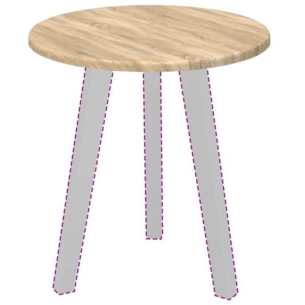 vidaXL Plateau de table Ch&ecirc;ne sonoma 40 x 40 x 1,5 cm