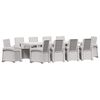 vidaXL Ensemble de salle &agrave; manger pour jardin 11 pc PP