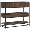 vidaXL Table console chêne marron 90x35x80 cm bois d'ingénierie