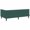 vidaXL Cadre de lit d'angle Vert fonc&eacute; 90 cm x 190 cm Velours