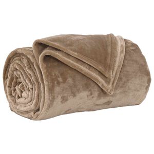 vidaXL plaid Camel 240 x 270 cm 1.69 kg Polaire