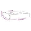 vidaXL Lit pour chien Marron miel 51,5x44x9 cm Bois de pin solide