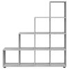 vidaXL Biblioth&egrave;que escalier Sonoma gris 142 cm Bois d'ing&eacute;nierie