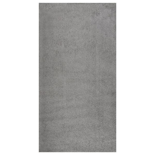vidaXL Tapis shaggy &agrave; poils longs Gris 80x150 cm