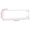 vidaXL &Eacute;tag&egrave;res murales cubiques 4 pcs Ch&ecirc;ne marron 80x15x26,5 cm