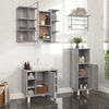 vidaXL Ensemble d'armoires de salle de bain 3 pcs sonoma gris