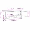 vidaXL Porte-manteau mural avec &eacute;tag&egrave;re Ch&ecirc;ne Sonoma 80 x 20 x 30 cm