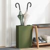 vidaXL Porte-parapluie Vert olive 28 x 12 x 41 cm Acier