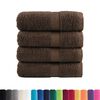 vidaXL Serviettes d'invit&eacute; de qualit&eacute; sup&eacute;rieure SOLUND 4 pcs marron