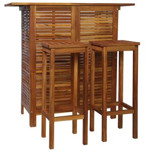 vidaXL Ensemble de bar de jardin 5 pcs Bois d'acacia solide