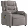 vidaXL Fauteuil de massage inclinable Taupe Tissu
