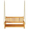 vidaXL Banc Balan&ccedil;oire Marron 110 x 56 x 58.5 cm Bois d'Acacia Massif