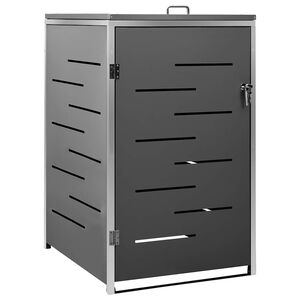 vidaXL Abri pour poubelle 69x77,5x115 cm Inox