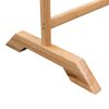 vidaXL Porte-manteau 125 x 150 cm Bois de ch&ecirc;ne massif