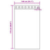 vidaXL Rideaux en velours 2 pcs Cr&egrave;me 175 x 140 cm Velours