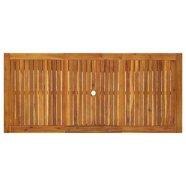 vidaXL Table de jardin 200x90x74 cm Bois d'acacia massif