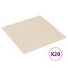 vidaXL Dalles de plancher autoadhésives 20 pcs PVC 1,86 m² beige