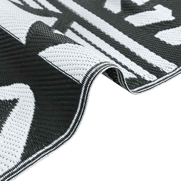 vidaXL Tapis d'extérieur ARAKIL Noir 160x230 cm PP