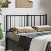 vidaXL T&ecirc;te de lit m&eacute;tal noir 160 cm