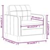 vidaXL Fauteuil Cr&egrave;me 60 cm Tissu