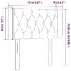 vidaXL T&ecirc;te de lit &agrave; LED Rose 83x16x78/88 cm Velours