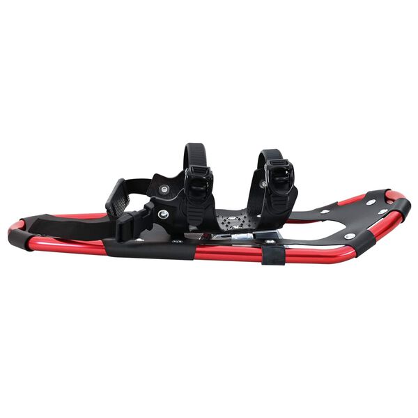 vidaXL Raquettes 3 en 1 Rouge et Noir 21 pouces Aluminium et HDPE