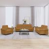vidaXL Ensemble de canap&eacute;s 3 pcs avec coussins Marron Velours