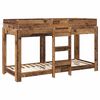vidaXL Lit Superpos&eacute; pour Enfants avec matelas Bois ancien 75 x 190 cm