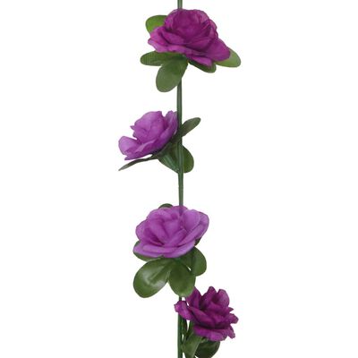 vidaXL Guirlandes de fleurs de Noël 6 pcs violet clair 240 cm