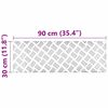 vidaXL Nez de marche Rectangulaire 2 pcs Argent&eacute; 90 x 30 cm Aluminium