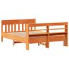 vidaXL Cadre de lit sans matelas cire marron 140x200cm bois pin massif