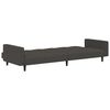 vidaXL Canap&eacute;-lit &agrave; 2 places Gris fonc&eacute; Microfibre